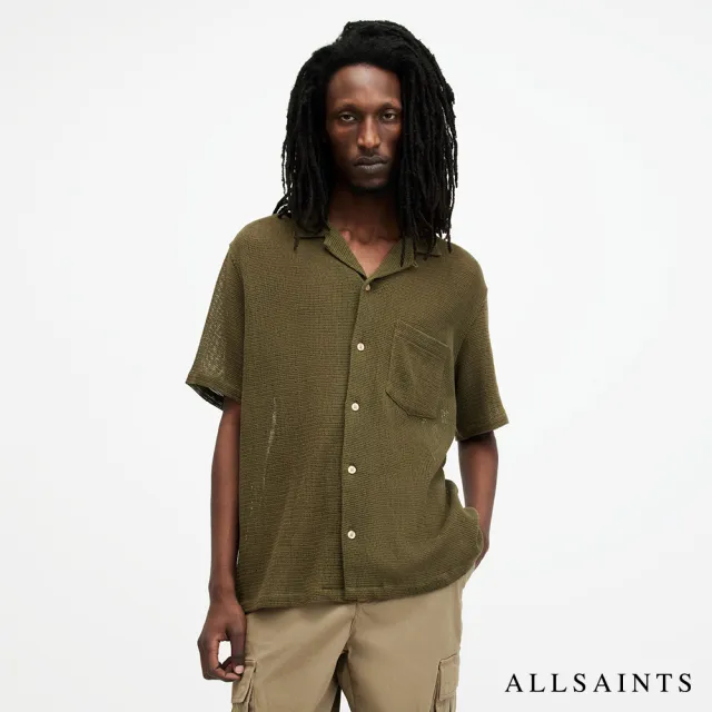 【ALLSAINTS】SORTIE 寬鬆短袖微透光夏威夷襯衫 MS500Z(舒適版型)