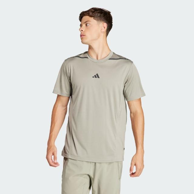 【adidas 愛迪達】上衣 男款 短袖上衣 運動 亞規 D4T ADISTWO TEE 灰 IS3838