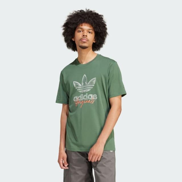 【adidas 愛迪達】上衣 男款 短袖上衣 運動 亞規 TS TEE SS 3 綠 IS0228