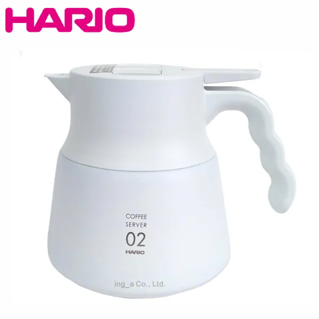 【HARIO】V60不鏽鋼咖啡保溫壺PLUS 600ml / VHSN-60(黑色 白色任選)