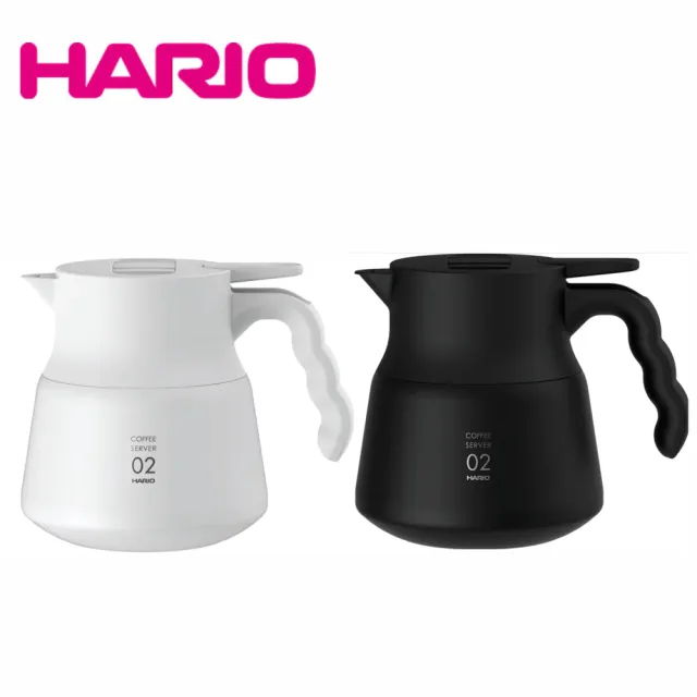 【HARIO】V60不鏽鋼咖啡保溫壺PLUS 600ml / VHSN-60(黑色 白色任選)