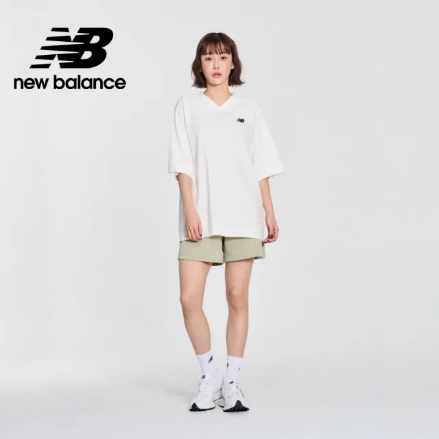 【NEW BALANCE】NB 挺版太空棉短褲_女性_綠色_WS41550OVN(美版 版型偏大)