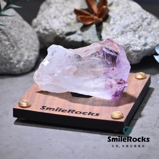 SmileRocks 石麥 紫鈦晶原礦 No.043250432(附SmilePad 9X9底板)