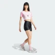 【adidas 愛迪達】HELLO KITTY 酷洛米 短版短袖上衣(JH0570 女款運動上衣 ORIGINALS 粉)