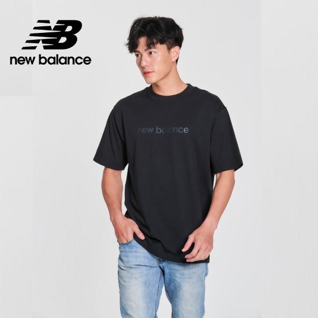 【NEW BALANCE】NB 棉質短袖上衣_男性_黑色_MT41559BK(美版 版型偏大)