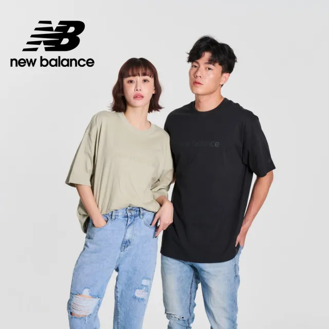 【NEW BALANCE】NB 棉質短袖上衣_男性_黑色_MT41559BK(美版 版型偏大)