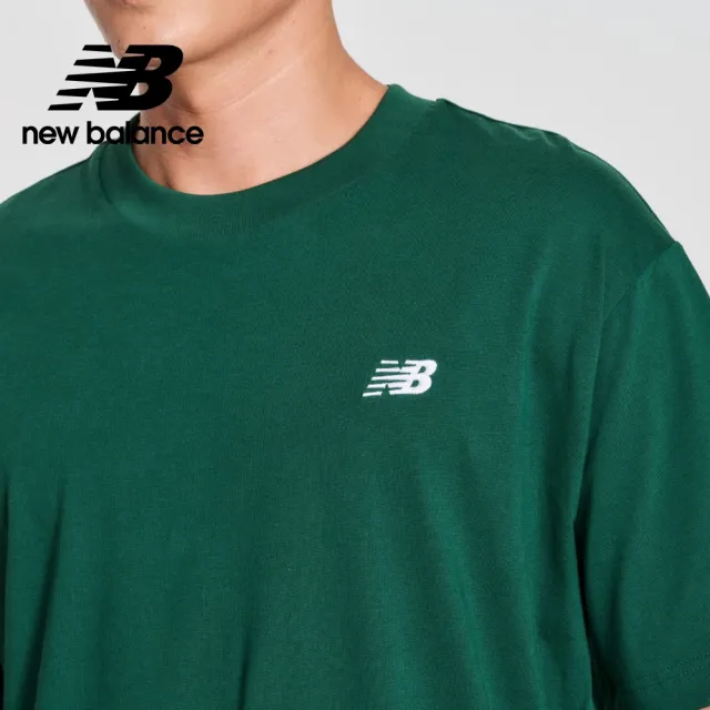 【NEW BALANCE】NB 圓領短袖上衣_男性_墨綠色_MT41509NWG(美版 版型偏大)