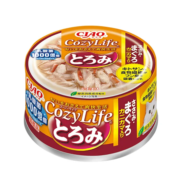 【CIAO】CozyLife乳酸菌罐 -80g(箱入 貓罐 3種口味 給貓咪清爽的生活)