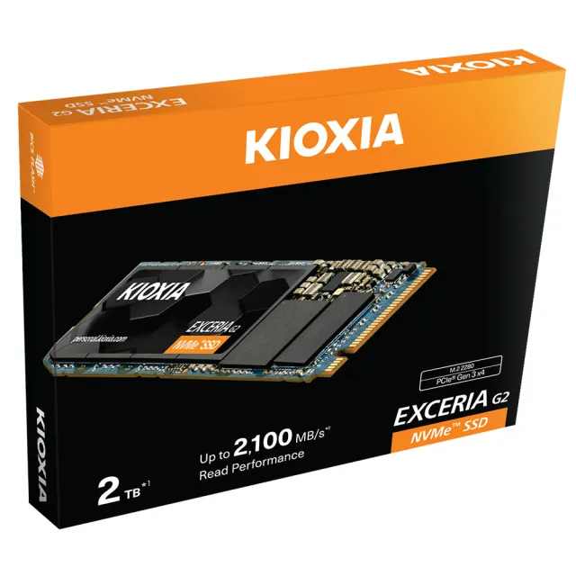 【KIOXIA  鎧俠】EXCERIA G2 2TB M.2 2280 PCIe 3.0 SSD固態硬碟