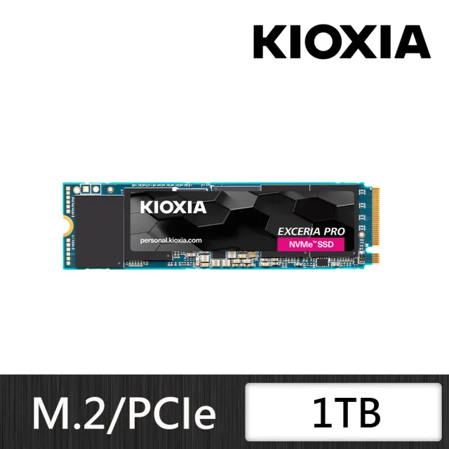 【KIOXIA  鎧俠】Exceria Pro SSD M.2 2280 PCIe NVMe 1TB Gen4x4(LSE10Z001TG8)