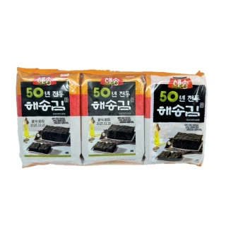 【海松】韓式海苔-麻油風味3.5g*6小包/袋(8袋組*48包)