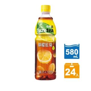 【fuze tea 飛想茶】檸檬紅茶 寶特瓶580ml x24入/箱