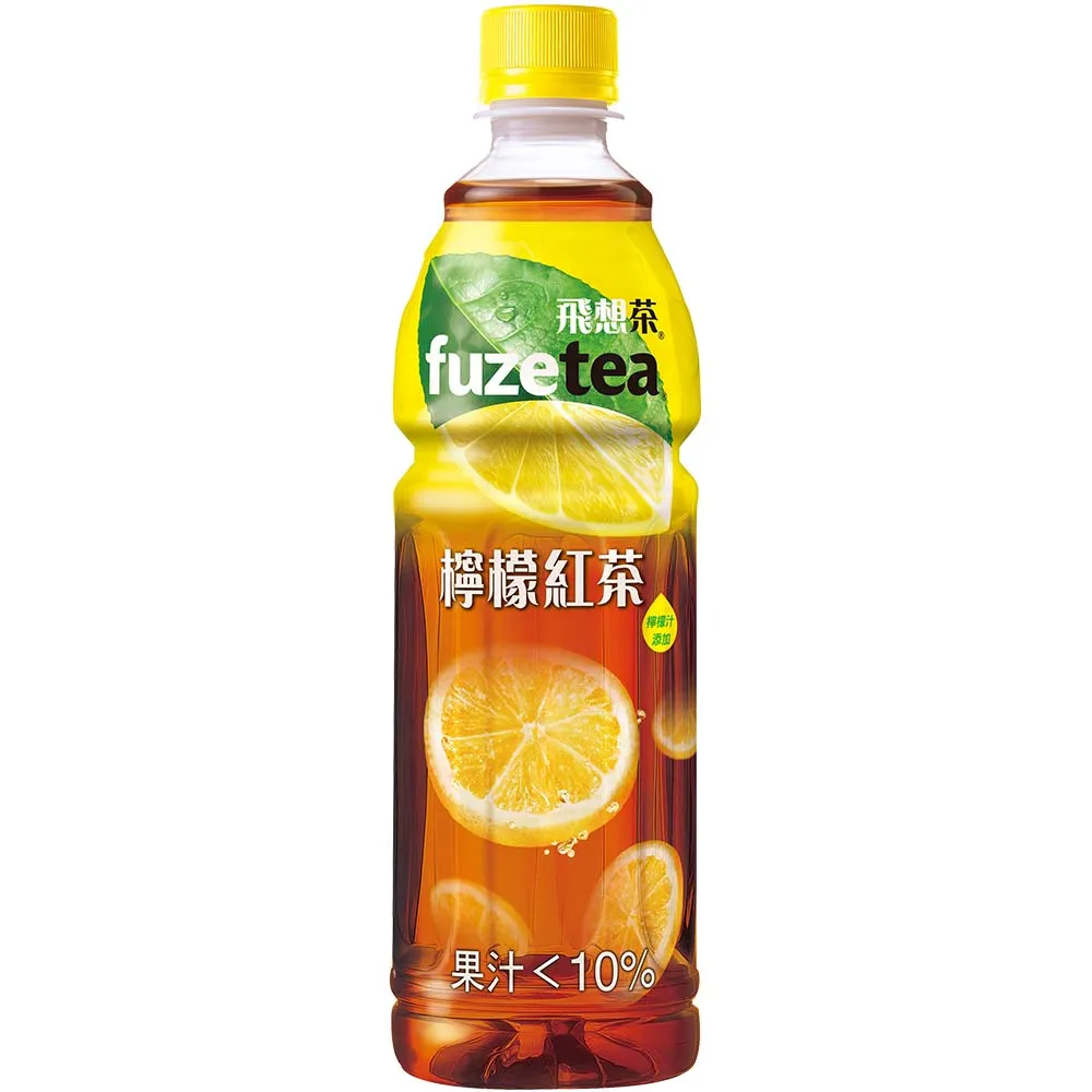 【fuze tea 飛想茶】檸檬紅茶 寶特瓶580ml x24入/箱