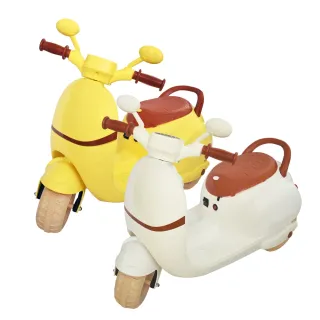 【ChingChing 親親】復刻達可 兒童電動摩托車(RT-618 白黃二色)