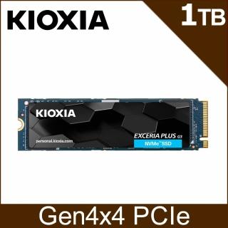 【KIOXIA 鎧俠】Exceria Plus G3 1TB M.2 2280 PCIe 4.0 ssd固態硬碟 最高5000MB/s(LSD10Z001TG8)