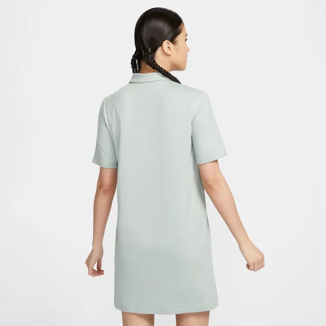 【NIKE 耐吉】洋裝 女款 運動洋裝 長版上衣 AS W NSW DRESS GCEL 綠 HJ3949-041