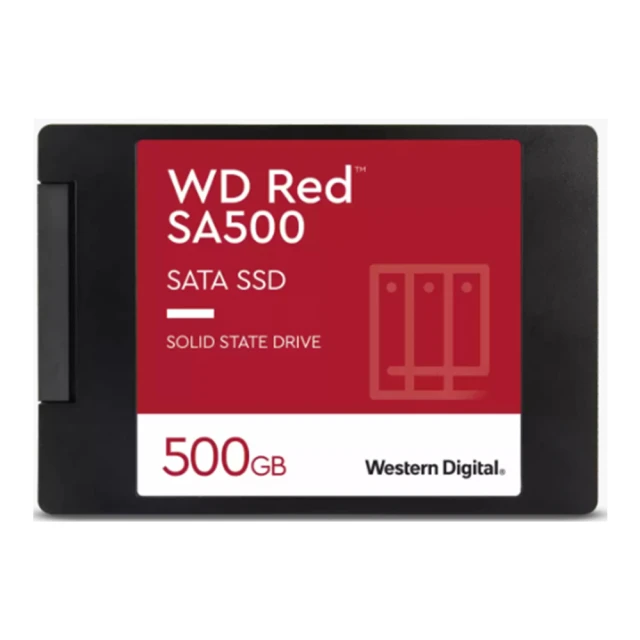 WD 威騰 WD Red紅標 SA500 NAS SATA SSD 2.5 吋 500G(WDS500G1R0A)