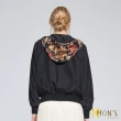 【MON’S】歐洲花園刺繡蠶絲印花外套