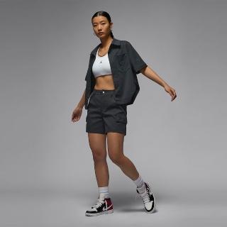 【NIKE 耐吉】短褲 工裝 休閒 女 AS W J CHICAGO SHORT 灰 黑 Jordan 喬丹(FN5682045)