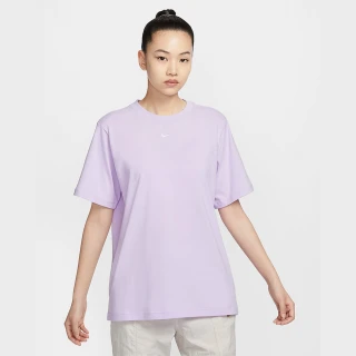【NIKE 耐吉】短袖 上衣 T恤 運動 休閒 女 AS W NSW TEE ESSNTL LBR 淡紫色 刺繡 LOGO(FD4150511)