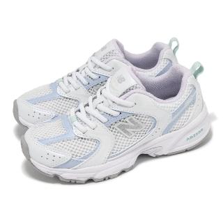 【NEW BALANCE】休閒鞋 530 中童 寬楦 白 藍 小朋友 透氣 緩衝 運動鞋 NB(PZ530PC-W)