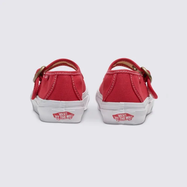 【VANS 官方旗艦】Mary Jane 中童款紅色滑板鞋/休閒鞋