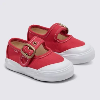 【VANS 官方旗艦】Mary Jane 小童款紅色滑板鞋/休閒鞋