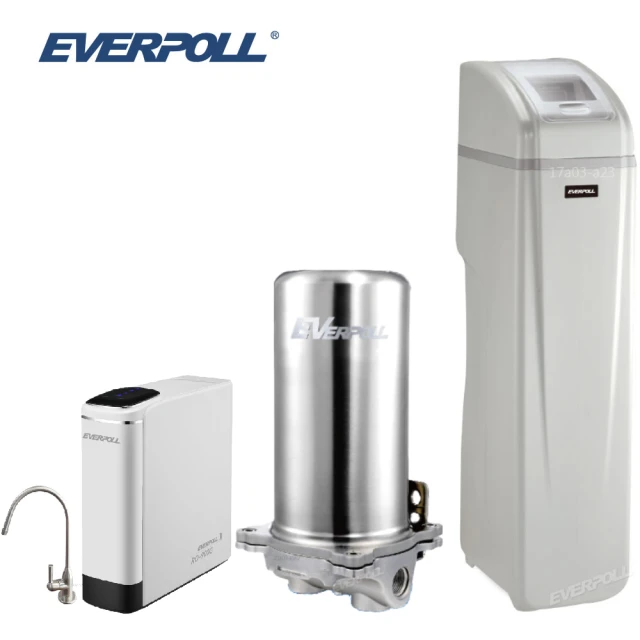 EVERPOLL 傳家寶全戶濾淨+智慧型軟水機+直出RO淨水器(FH-301+WS-1500+RO-900G)