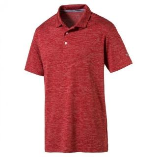 【PUMA】男運動翻領上衣(紅575932 04)