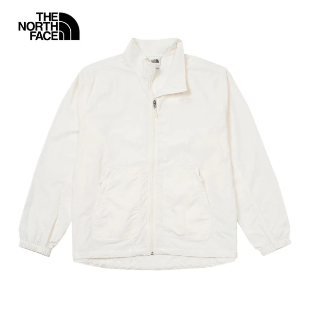 The North Face TNF 風衣外套 休閒立領 M M66 UPF WIND JACKET - AP 男 白(NF0A87V1QLI)