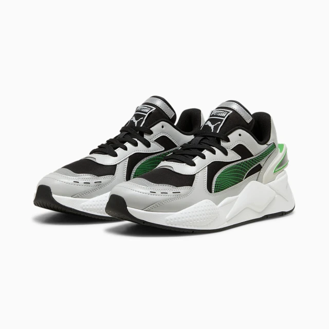 PUMA Trinity 男鞋 黑色 橘色 拼接 網布 透氣