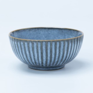 【NITORI 宜得利家居】圓碗 KARATYASOGI2 BL 12CM(圓碗 碗 KARATYASOGI)