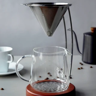 【Driver】典藏咖啡MOKA壺組 2-4cup(不鏽鋼濾杯 耐熱玻璃壺 精選組合)