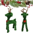 【交換禮物】摩達客-可愛綠色桌上型迷你10吋聖誕小鹿擺飾(聖誕小鹿)