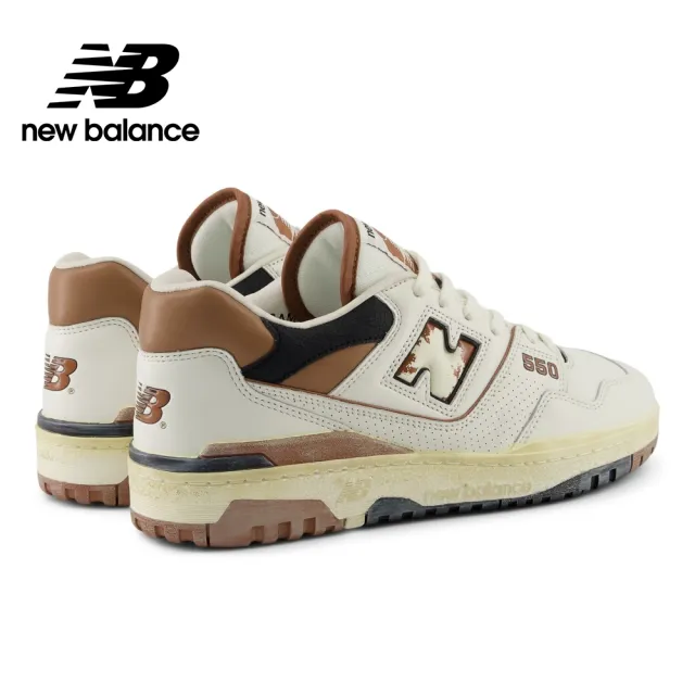 【NEW BALANCE】NB 復古鞋/運動鞋_男鞋/女鞋_仿舊米白棕_BB550VGC-D