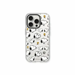 【RHINOSHIELD 犀牛盾】iPhone 13系列 Clear MagSafe兼容 磁吸透明手機殼/Sticker-Snoopy&胡士托(史努比)