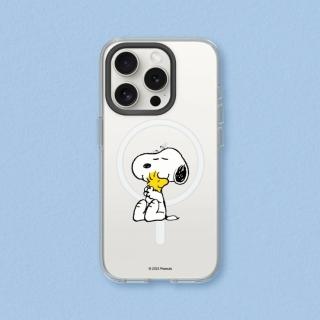 【RHINOSHIELD 犀牛盾】iPhone 13系列 Clear MagSafe兼容 磁吸透明手機殼/經典-Snoopy&胡士托(史努比)