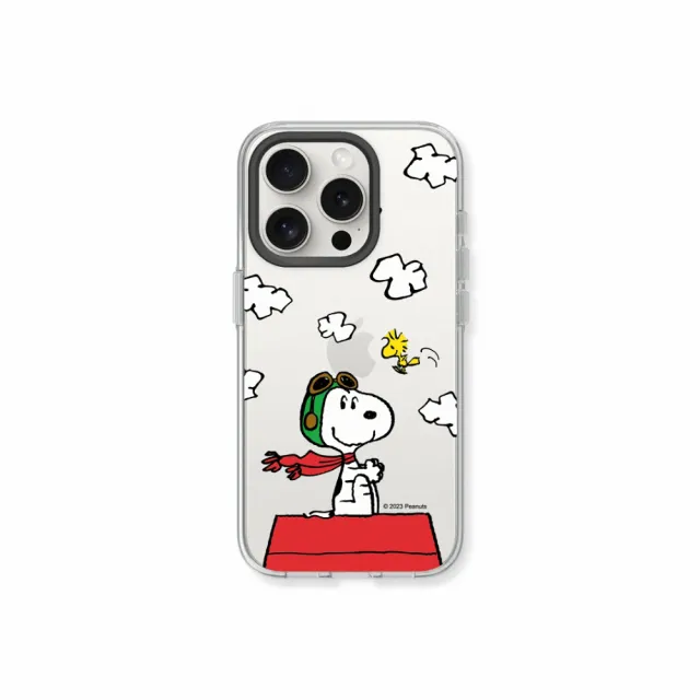 【RHINOSHIELD 犀牛盾】iPhone 15系列  Clear透明防摔手機殼/史努比-小小飛行員(Snoopy)