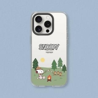 【RHINOSHIELD 犀牛盾】iPhone 13系列 Clear透明防摔手機殼/史努比-露營趣(Snoopy)