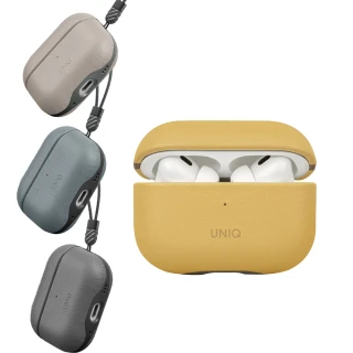 【UNIQ】AirPods Pro 2  Lyden Ds 耐刮皮革收納保護套(附掛繩/音孔設計)