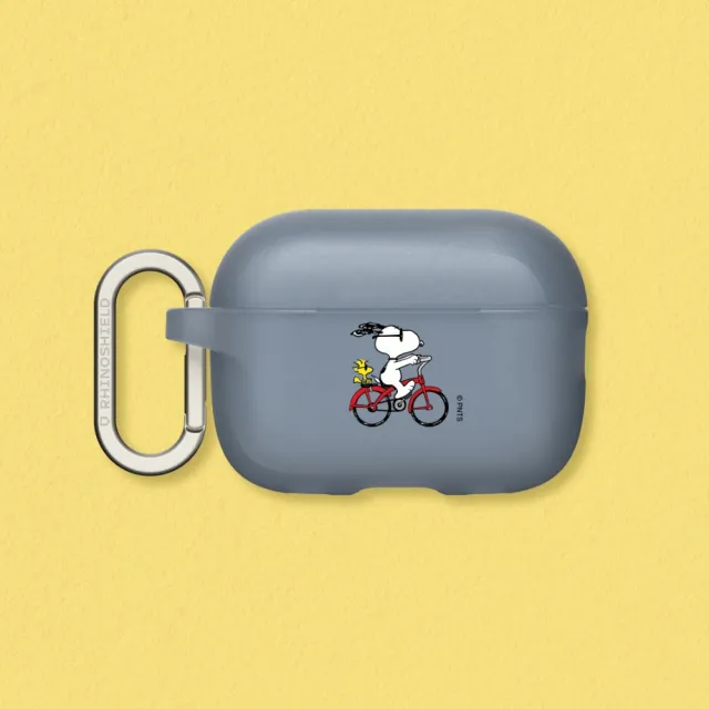 【RHINOSHIELD 犀牛盾】AirPods Pro2/Pro/第3/2/1代 無線耳機保護殼/史努比-Snoopy Ride The Bike(Snoopy)