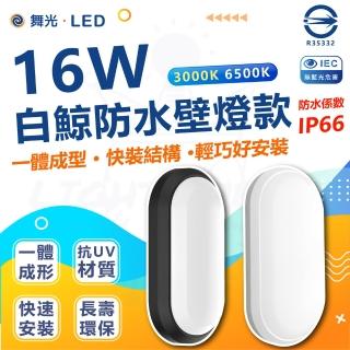 【DanceLight 舞光】單入 白鯨系列 LED 16W 壁燈 防水係數IP66(白光/黃光)