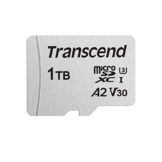 【Transcend 創見】USD300S microSDXC UHS-I U3 V30/A2 1TB 記憶卡(TS1TUSD300S-A附轉卡)