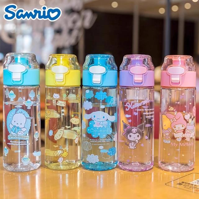 【SANRIO 三麗鷗】三麗鷗Tritan便攜直飲水壺550ml不含雙酚A 附茶格(酷洛米/大耳狗/美樂蒂/帕恰狗)