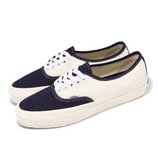 【VANS】休閒鞋 Authentic Reissue 44 男鞋 女鞋 白 藍 拼接 緩衝 華夫格 情侶鞋(VN000CQACIE)