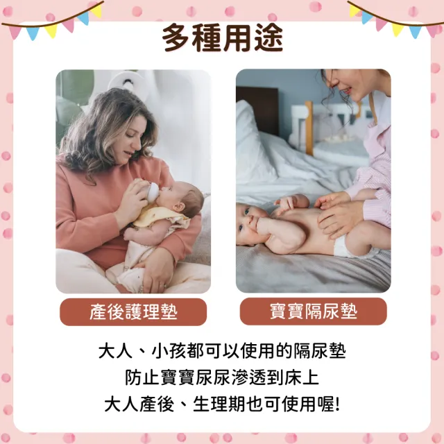 【OhBabyLying】30×45 公分 四層有機彩棉隔尿墊 小(寢具/防水墊/產褥墊/保潔墊/護理墊/戒尿布/雙面可用)