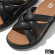 【FitFlop】GEN-FF 軟墊交織帶涼鞋-女(靚黑色)