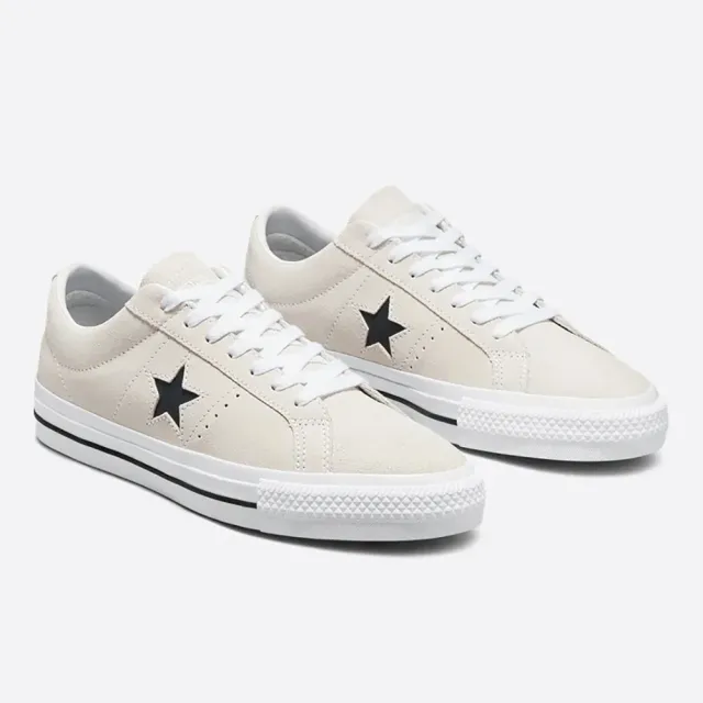 【CONVERSE】ONE STAR PRO OX 低筒 休閒鞋 滑板鞋 男鞋 女鞋 米白(172950C)