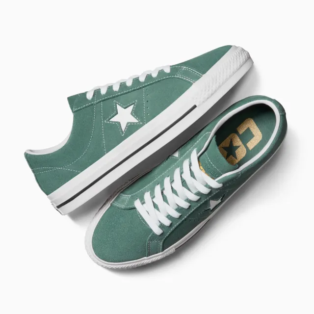 【CONVERSE】ONE STAR PRO OX 低筒 休閒鞋 滑板鞋 男鞋 女鞋 綠色(A07618C)