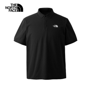 【The North Face】TNF 短袖POLO 吸濕排汗防曬 M LW PIQUE POLO - AP 男 黑(NF0A87W2JK3)